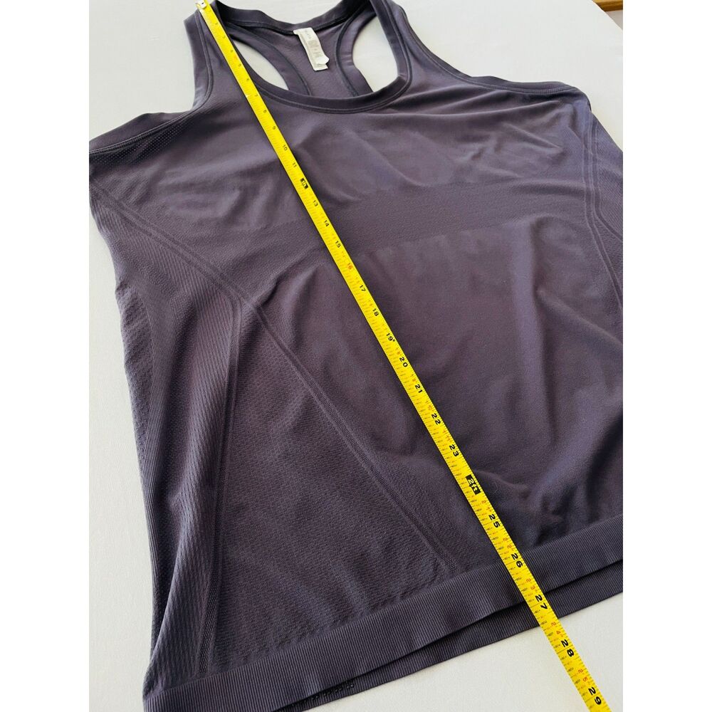 ~ Athleta 1X Momentum Purple Seamless Tank Racerback, removable cups, stretch! - Picture 4 of 13
